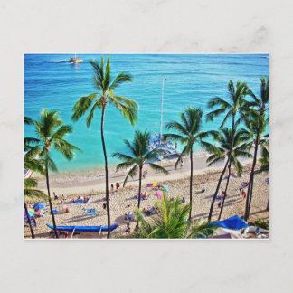 Waikiki Katamaran Postkarte