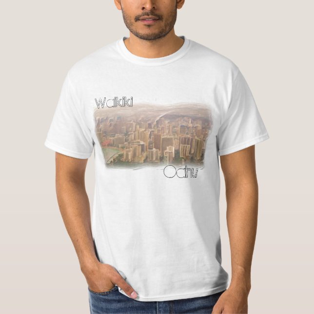 Waikiki Oahu mens Shirt (Vorderseite)