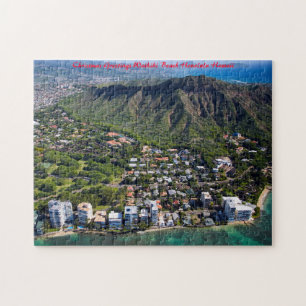 Waikiki-Strand Hawaii Honolulu. Weihnachtsgrüße Puzzle