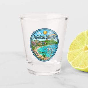 Waikiki-Strand Hawaii Schnapsglas