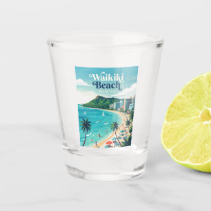 Waikiki-Strand Hawaii Schnapsglas