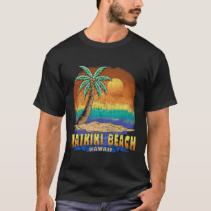 Waikiki-Strand Hawaii Vintage abgenutzt Souvenir T-Shirt