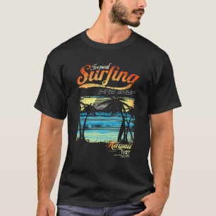 Waikiki Surferstrand Vintage Retro Hawaii T-Shirt