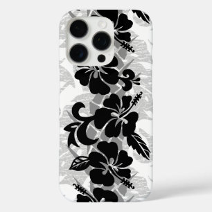 Waikoloa Hawaiian Hibiskus Floral Black iPhone 16 Pro Hülle