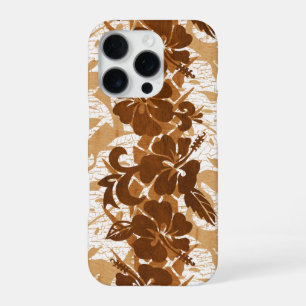 Waikoloa Kunstholz Hawaiianischer Hibiskus Floral iPhone 16 Pro Hülle
