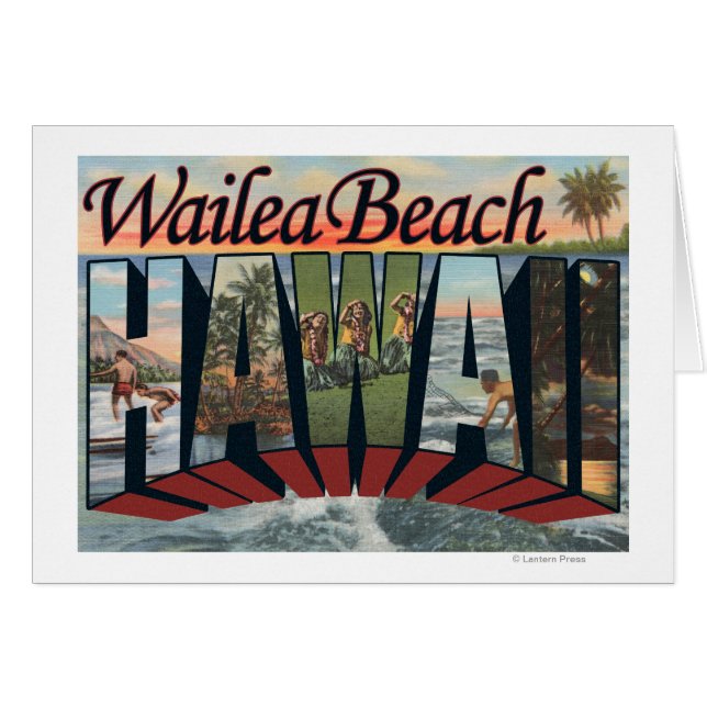 Wailea Beach, Hawaii - Große Briefmarkenszenen (Vorderseite (Horizontal))