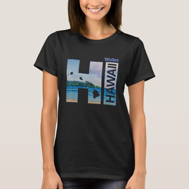 Wailea HI Hawaii Aloha State Vacation T-Shirt (Vorderseite)