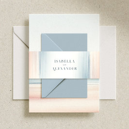 Wailea Watercolor Minimalistisch Eleganter Strand Einladungsbanderole