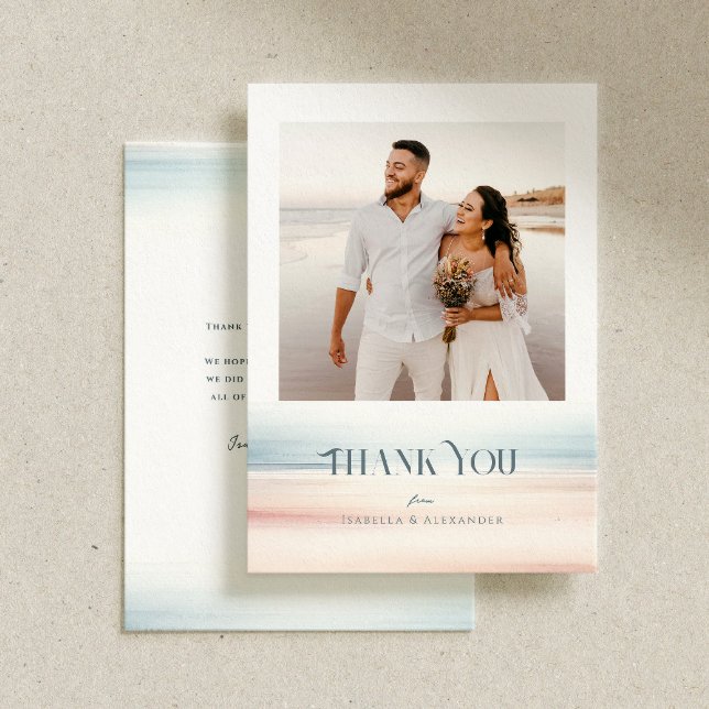 Wailea Wedding Personalisiert Message Dankeskarte (Von Creator hochgeladen)