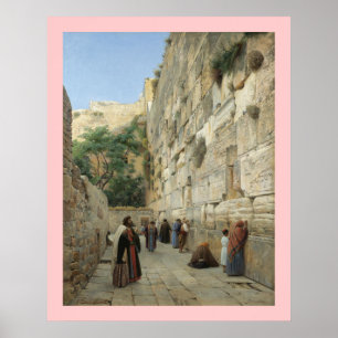 Wailing Wall Gustav Bauernfeind Leinwand 24x30 Poster