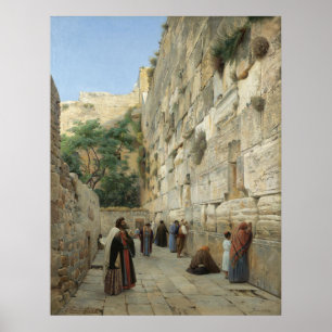 Wailing Wall von Gustav Bauernfeind Canvas Print 2 Poster