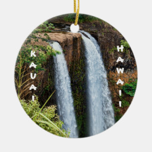 Wailua and Waimea Keramik Ornament