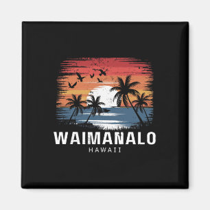 Waimanalo-Strand Hawaii Surfen Surfer Magnet