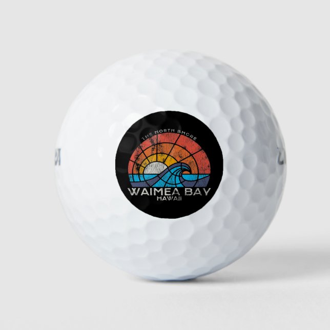 Waimea Bay North Shore Hawaii Golfball (Vorderseite)