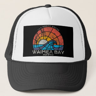 Waimea Bay North Shore Hawaii Truckerkappe