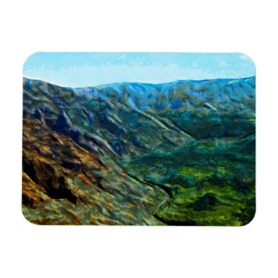 Waimea Canyon 11 Abstrakt Impressionist.jpg Magnet