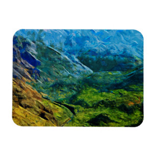 Waimea Canyon Abstrakt Impressionist Magnet