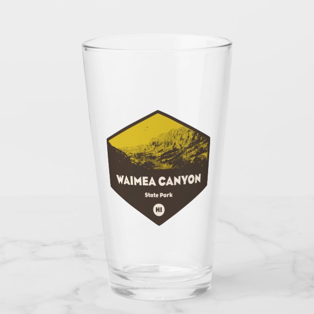 Waimea Canyon Staat Park Hawaii Glas (Vorderseite)