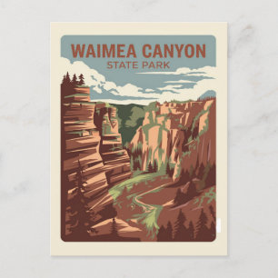 Waimea Canyon Staat Park, Hawaii Postkarte