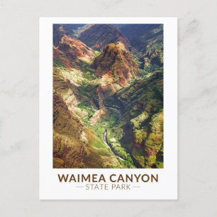 Waimea Canyon Staat Park Hawaii Postkarte