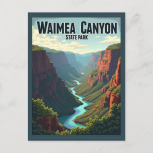 Waimea Canyon Staat Park, Postkarte