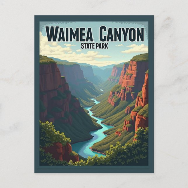 Waimea Canyon Staat Park, Postkarte (Vorderseite)