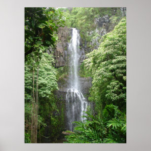 Waimea Falls, Hana, Maui, Hawaii Poster