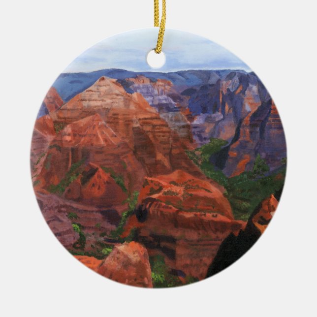 Waimea Schlucht Keramik Ornament (Vorne)