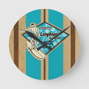 Waimea Surfboard Hawaiian Wanduhren