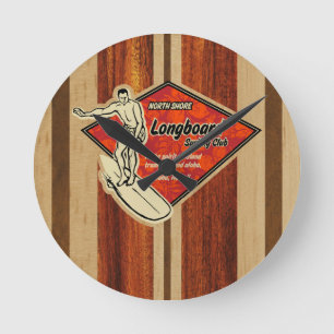 Waimea Surfboard Hawaiian Wanduhren