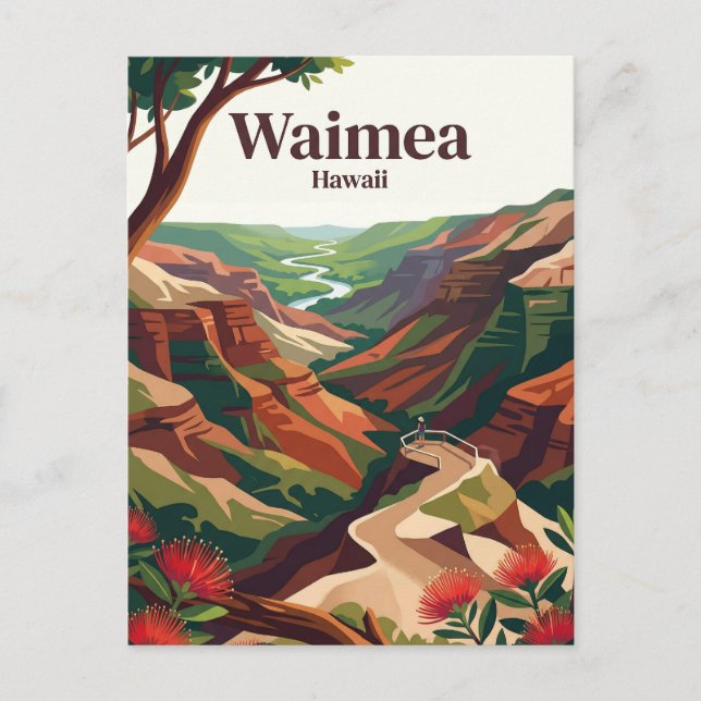 Waimea USA Postkarte (Vorderseite)