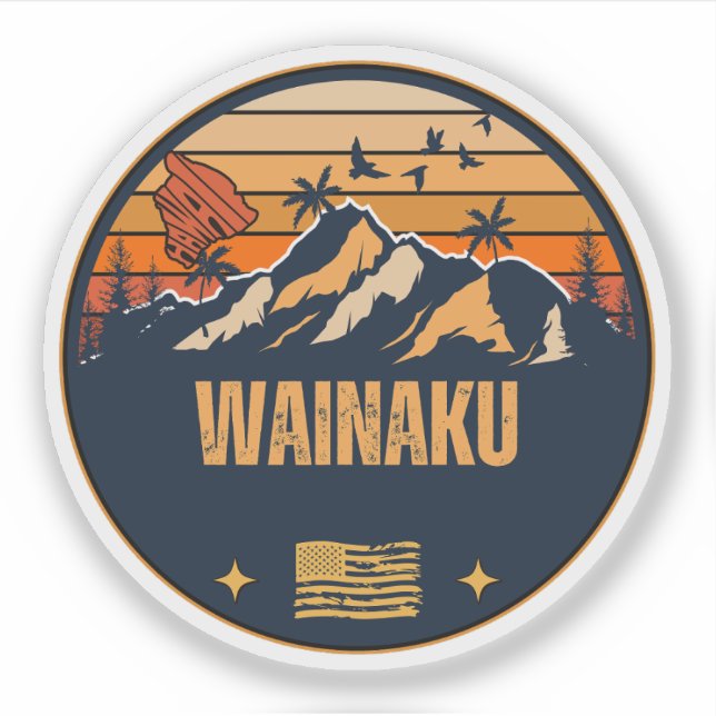 Wainaku, Hawaii Aufkleber (Vorderseite)