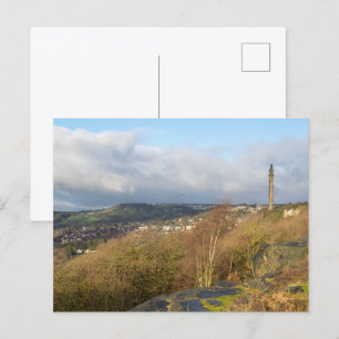 Wainhouse Tower von Albert Promenade, Halifax Postkarte