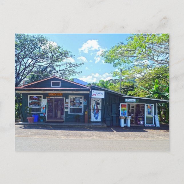 Wainiha General Store, Kauai, Hawaii Postkarte (Vorderseite)