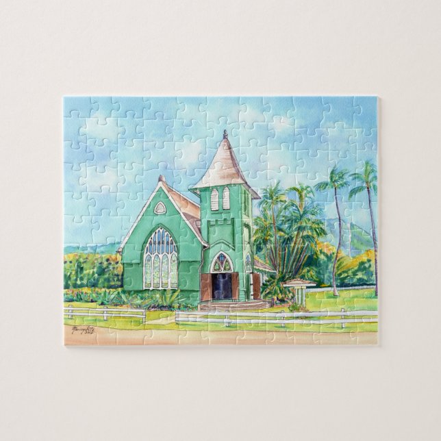 Wai'oli Hui'ia Hanalei Church Puzzle (Horizontal)