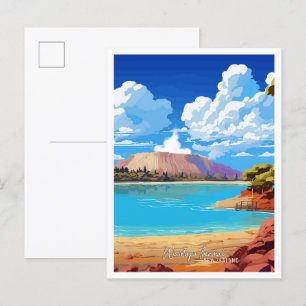 Waiotapu Thermal Neuseeland Kunst, Dichtung und Mu Postkarte