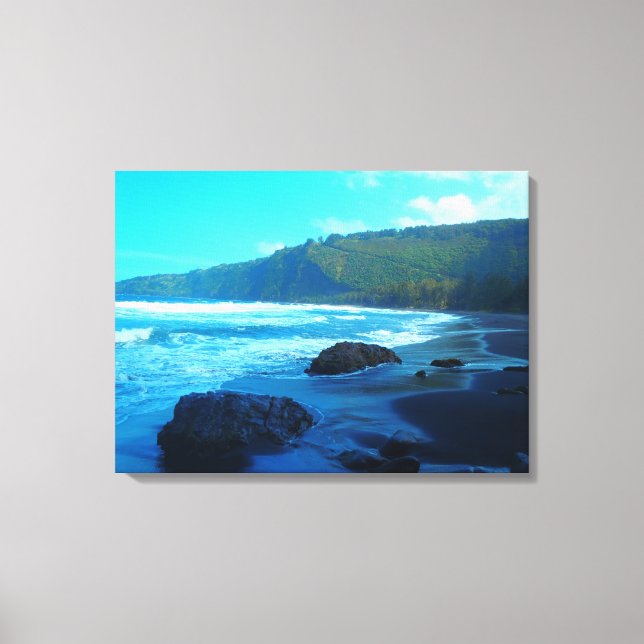 Waipio Valley Big Island Hawaii landschaftliche Le Leinwanddruck (Vorderseite)