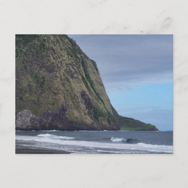 Waipio Valley Cliffs Postkarte (Vorderseite)
