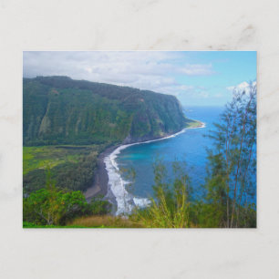 Waipio Valley Lookout, Big Island, Hawaii Postcard Postkarte