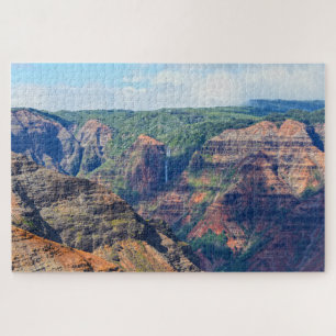 Waipoo Falls in Waimea Canyon, Kauai, Hawaii Puzzle