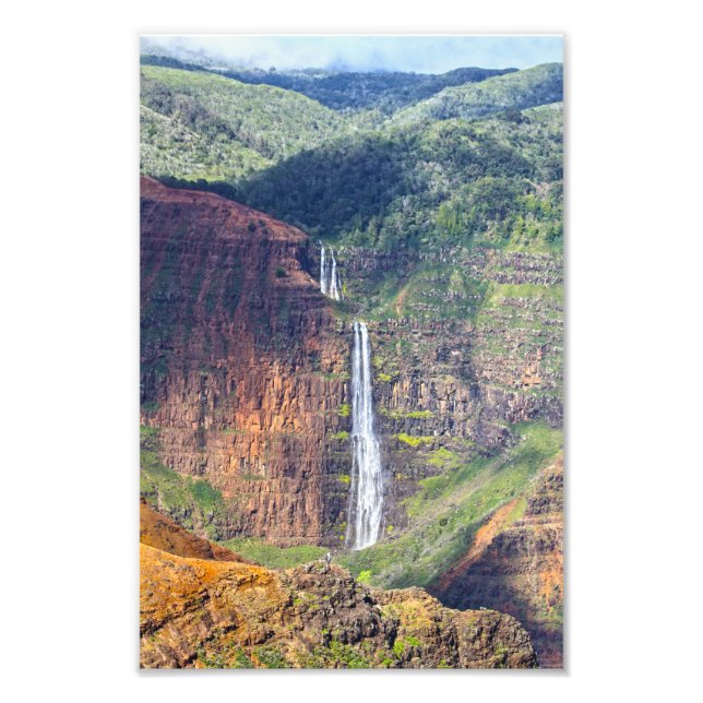 Waipoo Falls, Waimea Canyon, Kauai, Hawaii Fotodruck (Vorne)
