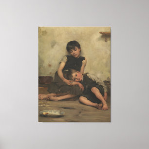 "Waisen" von Thomas Kennington (1885) - London, UK Leinwanddruck