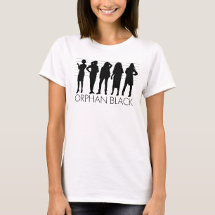 Waisencharakter-Silhouette des SCHWARZ- T-Shirt