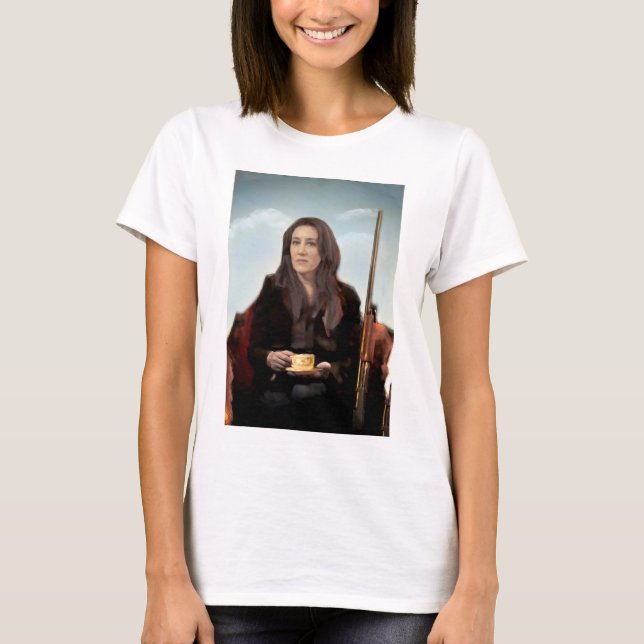 Waisenfrau S - cooler Feminist des SCHWARZ-| T-Shirt (Vorderseite)