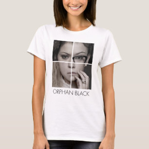 Waisenklon-Collage des SCHWARZ-  T-Shirt