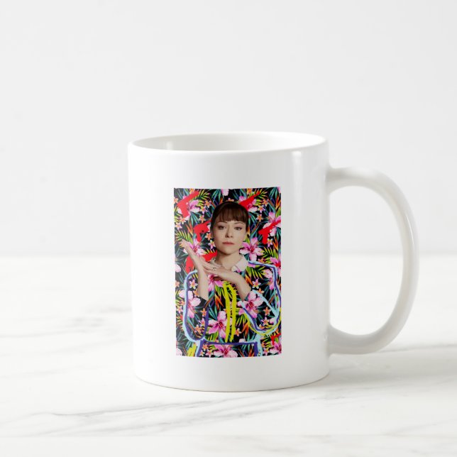 Waisenschwarzes | Alison - Blumenmuster Kaffeetasse (Rechts)