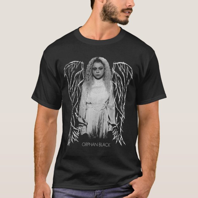 Waisenschwarzes | Helena - Engels-Flügel T-Shirt (Vorderseite)