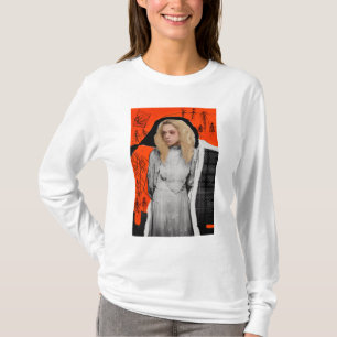Waisenschwarzes Helena - gotische Skizze T-Shirt