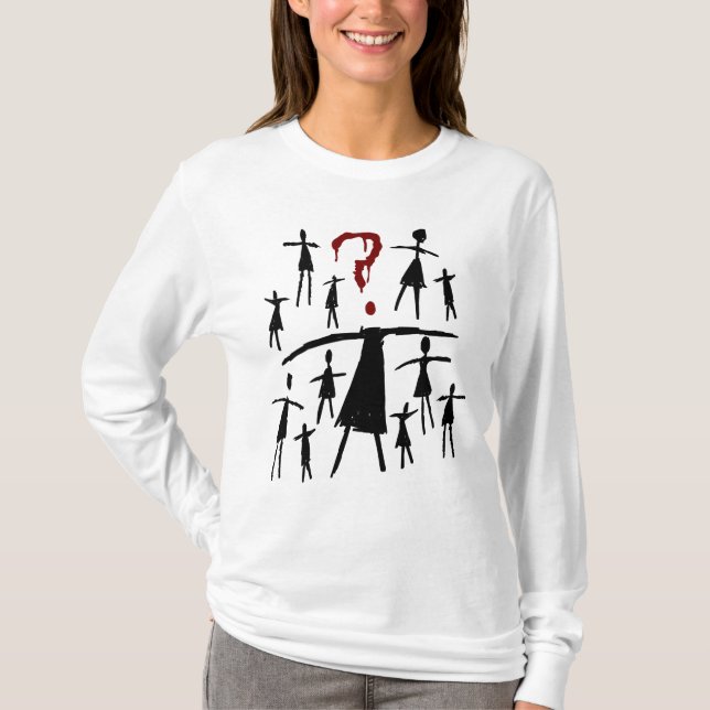 Waisenschwarzes | Helena - Klon-Skizze T-Shirt (Vorderseite)