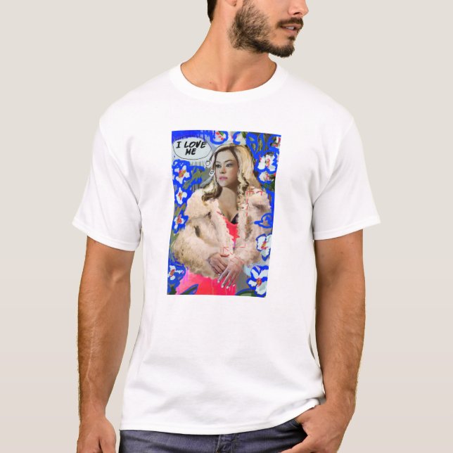 Waisenschwarzes | Krystal Goderitch - Blumenskizze T-Shirt (Vorderseite)